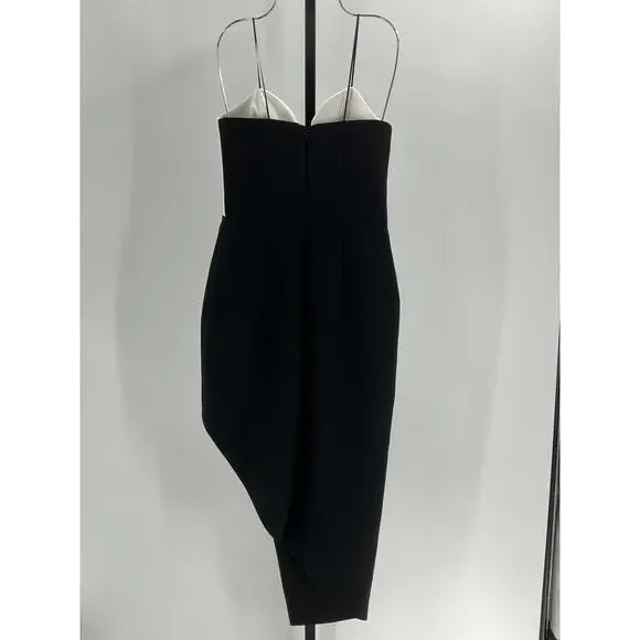 Amanda Uprichard 'Soiree' Black Polyester Dress Size XS - Picture 3 of 4
